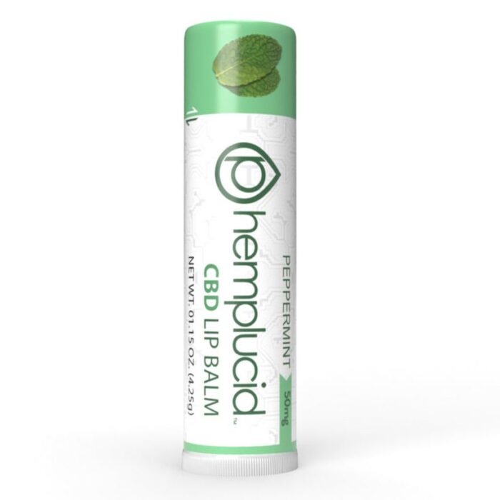 Hemplucid Full-Spectrum CBD Lip Balm – Peppermint (50 mg total CBD)