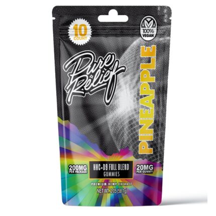 Pure Relief HHC / Delta-9-THC Gummies – Pineapple